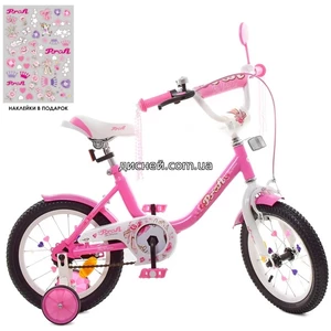 Велосипед детский PROF1 14д. Y1481, Ballerina, розовый